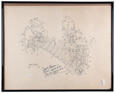 Lot #289 Jack Lousma Oversized Signed Diagram and Typed Letter Signed - Image 2