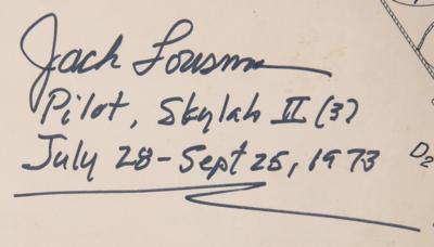 Lot #289 Jack Lousma Oversized Signed Diagram and Typed Letter Signed - Image 3