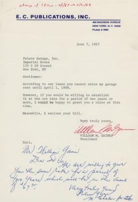 Lot #359 Mad Magazine: William Gaines Typed Letter Signed - Image 1