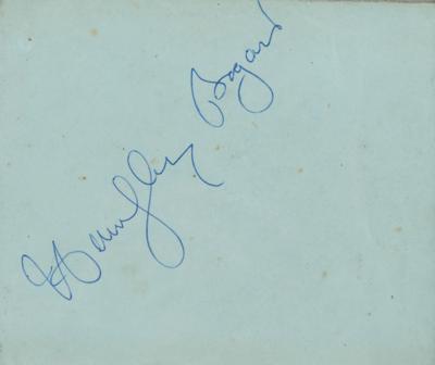 Lot #475 Humphrey Bogart Signature - Image 2