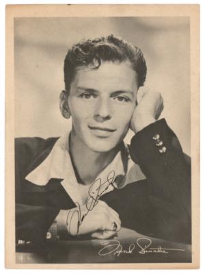 Lot #463 Frank Sinatra Signed Photograph
