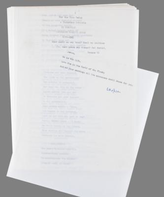 Lot #353 W. H. Auden Signed Souvenir Typescript - 'For the Time Being: A Christmas Oratorio' - Image 1
