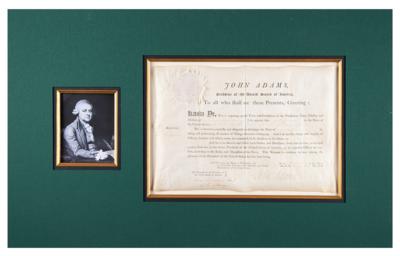 Lot #4 John Adams Document Signed as President for Alexander Murray, One of the US Navy's First Post-Captains - Image 2