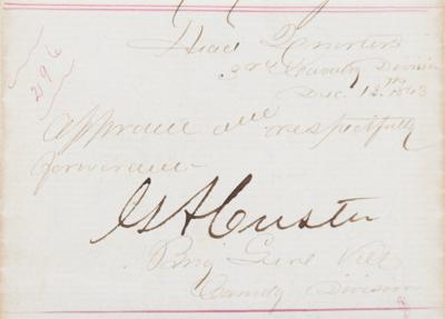 Lot #209 George A. Custer Civil War-Dated Signed Endorsement - Image 2