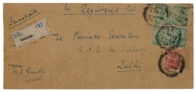 Lot #80 Mohandas Gandhi Letter Signed on His 1921 Meeting with the Viceroy of India - Image 3