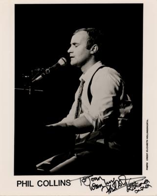 Lot #420 Phil Collins Signed Photograph