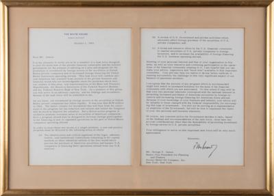 Lot #25 President John F. Kennedy Assembles a Task Force Aimed at Increasing Foreign Investors in U.S. Securities and Businesses