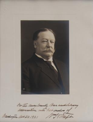 Lot #122 William H. Taft (2) Signed Items as Chief Justice – TLS and Photograph - Image 2