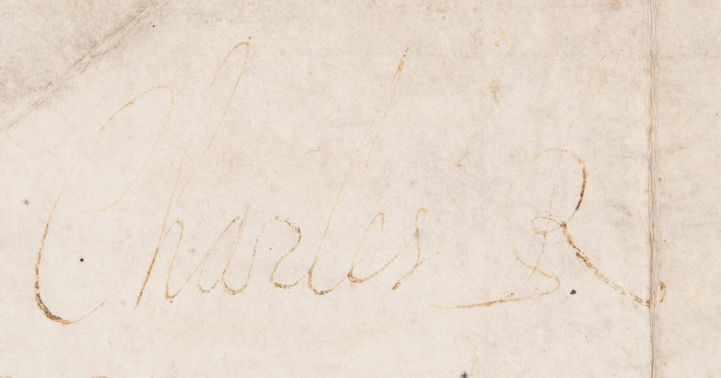 Lot #67 King Charles I Signed 1625 Document - approving officer livery for the arrival of the future queen - Image 3