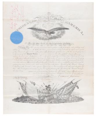 Lot #16 Andrew Johnson Document Signed as