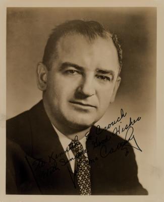 Lot #138 Joseph McCarthy Signed Photograph