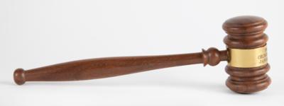 Lot #33 [George Bush] Wooden Gavel Made from the