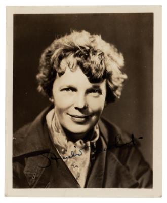 Lot #276 Amelia Earhart Signed Photograph