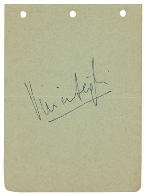 Lot #500 Vivien Leigh Signature