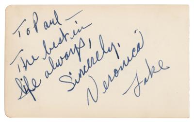 Lot #498 Veronica Lake Signature