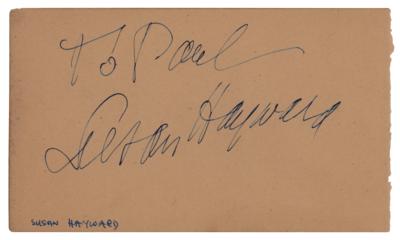 Lot #491 Rita Hayworth and Susan Hayward Signatures - Image 2