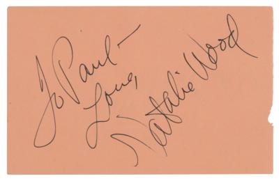 Lot #524 Natalie Wood Signature