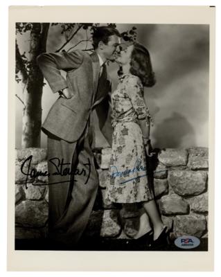 Lot #457 It's a Wonderful Life: James Stewart and Donna Reed Signed Photograph