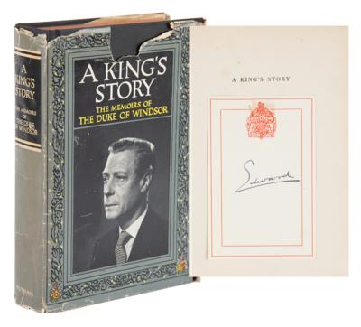Lot #133 King Edward VIII Signed Book -A King's Story: The Memoirs of the Duke of Windsor
