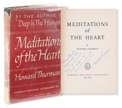 Lot #153 Howard Thurman Signed Book (Mentor to