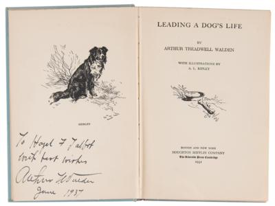 Lot #163 Arthur Treadwell Walden (3) Signed Books and Signed Postcard - Image 2