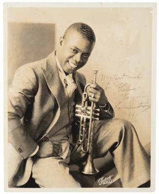 Lot #405 Louis Armstrong Signed Photograph