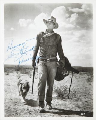 Lot #467 John Wayne Signed Photograph