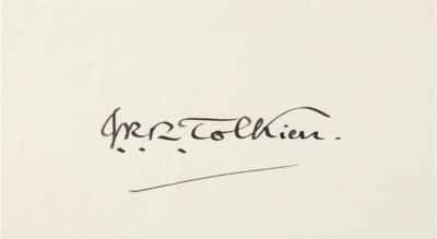 Lot #348 J. R. R. Tolkien Signature