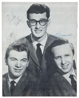 Lot #389 Buddy Holly and the Crickets Signed 1958