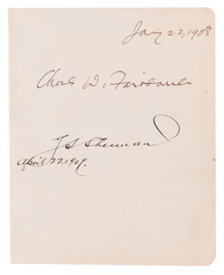 Lot #23 Theodore Roosevelt, William H. Taft, and Congress Signed Autograph Album - Image 2