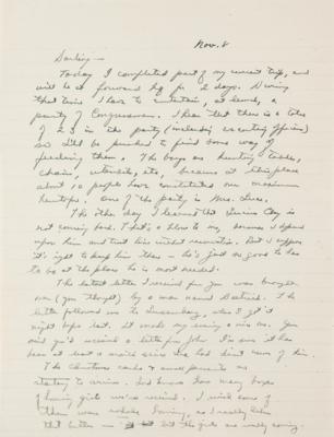 Lot #244 Dwight D. Eisenhower WWII-Dated Autograph Letter Signed to His Wife, Mamie: How I wish it would end tomorrow