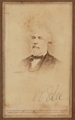 Lot #208 Robert E. Lee Signed Photograph (Signed for Nathan Bedford Forrest) - Image 1