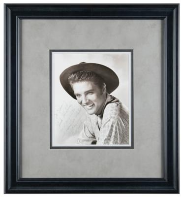 Lot #392 Elvis Presley Signed Photograph for a 'Love Me Tender' Crew Member - Image 2
