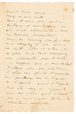 Lot #404 Eugene Ysaye Autograph Letter Signed - Image 3