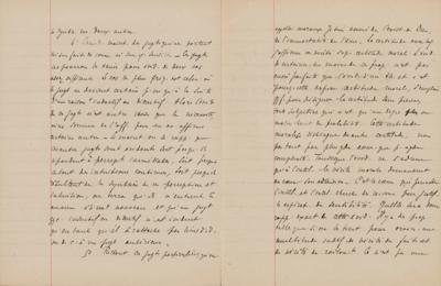 Lot #106 Henri Bergson Handwritten Manuscript on 'Theories of Knowledge' - Image 7