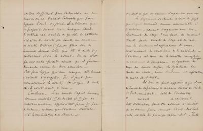 Lot #106 Henri Bergson Handwritten Manuscript on 'Theories of Knowledge' - Image 8