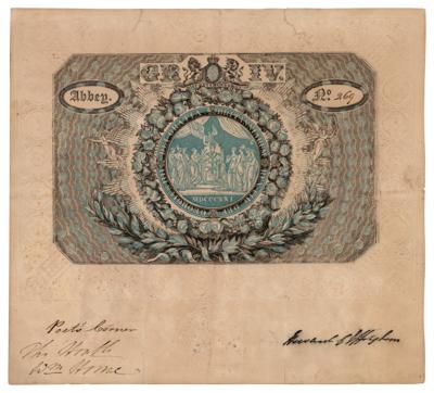 Lot #68 King George IV Coronation Ticket (1821)