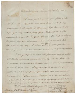 Lot #14 James Buchanan Autograph Letter Signed