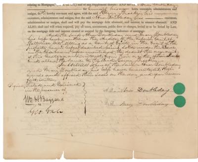 Lot #207 Abner Doubleday Document Signed
