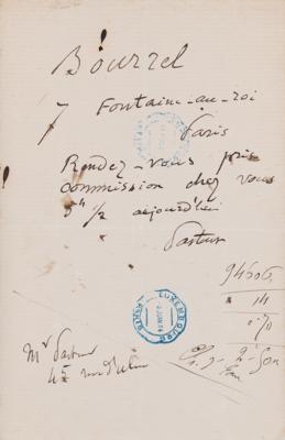 Lot #103 Louis Pasteur Autograph Letter Signed to Veterinarian and Rabies Researcher - Image 2