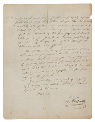 Lot #62 Lajos Kossuth Letter Signed on American Aid for Hungarian Independence - Image 5