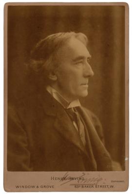 Lot #496 Henry Irving Signed Photograph