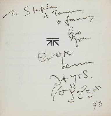 Lot #382 Beatles: John Lennon Signed Book with Original Family Doodles -Grapefruit - Image 2