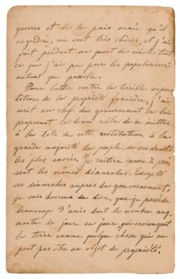 Lot #349 Leo Tolstoy Letter Signed on Politics and Religion - "The solution is in the revelation of love" - Image 3