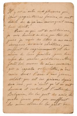 Lot #349 Leo Tolstoy Letter Signed on Politics and Religion - "The solution is in the revelation of love" - Image 4