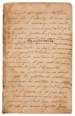 Lot #349 Leo Tolstoy Letter Signed on Politics and Religion - "The solution is in the revelation of love" - Image 6