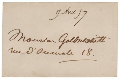 Lot #315 Eugene Delacroix Autograph Letter Signed - Image 2
