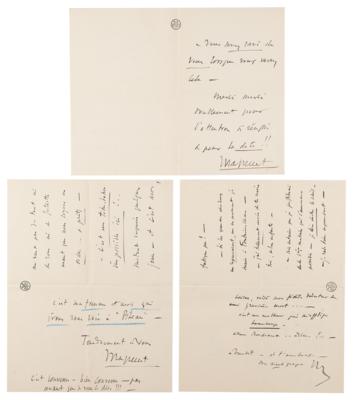 Lot #370 Jules Massenet Archive of (19) Autograph Letters - Image 3