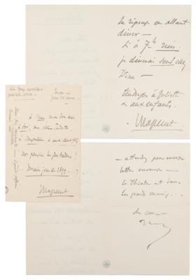 Lot #370 Jules Massenet Archive of (19) Autograph Letters - Image 4
