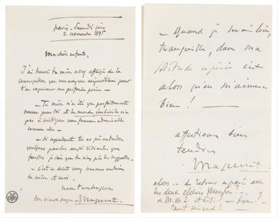 Lot #370 Jules Massenet Archive of (19) Autograph Letters - Image 8